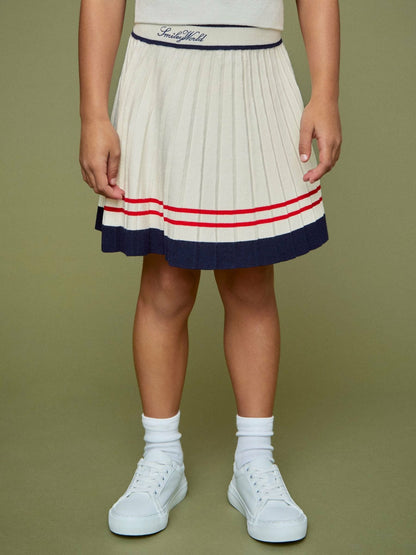9-13 yrs SmileyWorld Tennis Skirt in Off White Children & Baby | Reiss