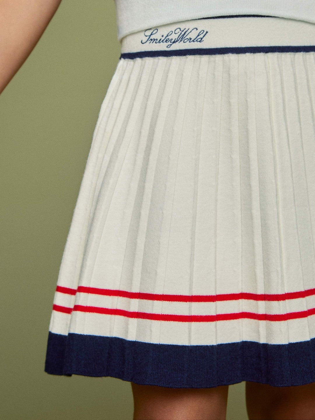 9-13 yrs SmileyWorld Tennis Skirt in Off White Children & Baby | Reiss