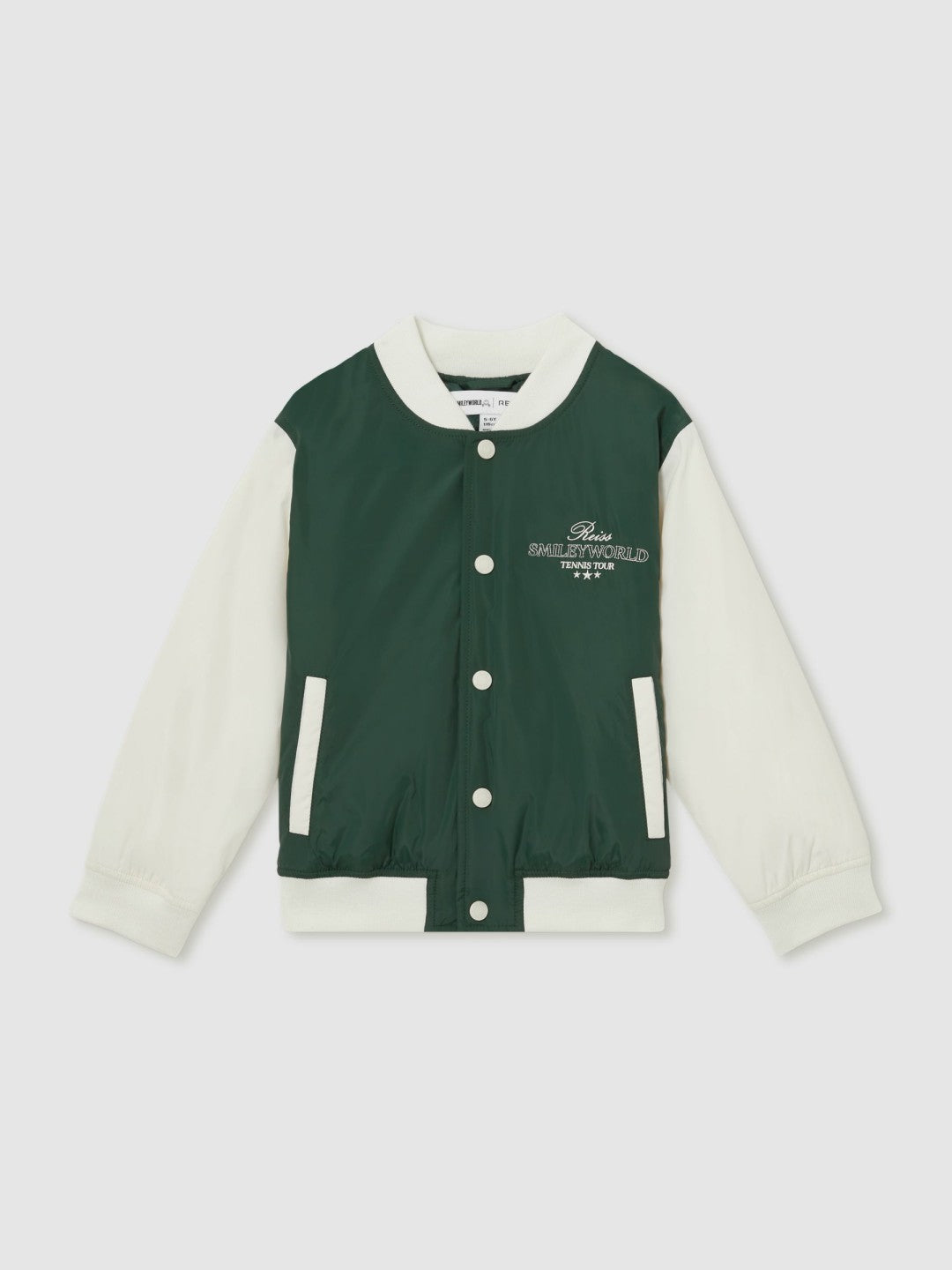 13-14 yrs SmileyWorld Bomber Jacket in Dark Green Children & Baby | Reiss
