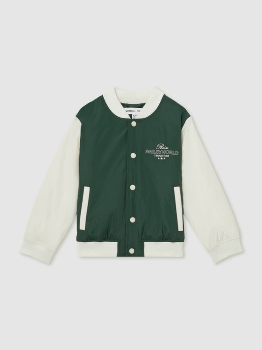 13-14 yrs SmileyWorld Bomber Jacket in Dark Green Children & Baby | Reiss