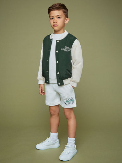 13-14 yrs SmileyWorld Bomber Jacket in Dark Green Children & Baby | Reiss