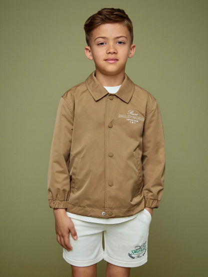 13-14 yrs SmileyWorld Harrington Jacket in Stone Children & Baby | Reiss