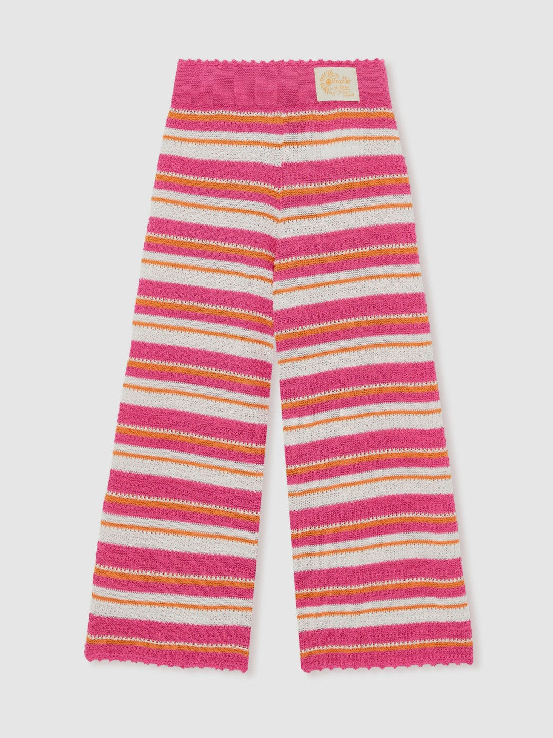 4-9 yrs SmileyWorld Stripe Knit Trousers in Pink Children & Baby | Reiss