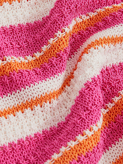 13-14 yrs SmileyWorld Stripe Knit Vest in Pink Children & Baby | Reiss