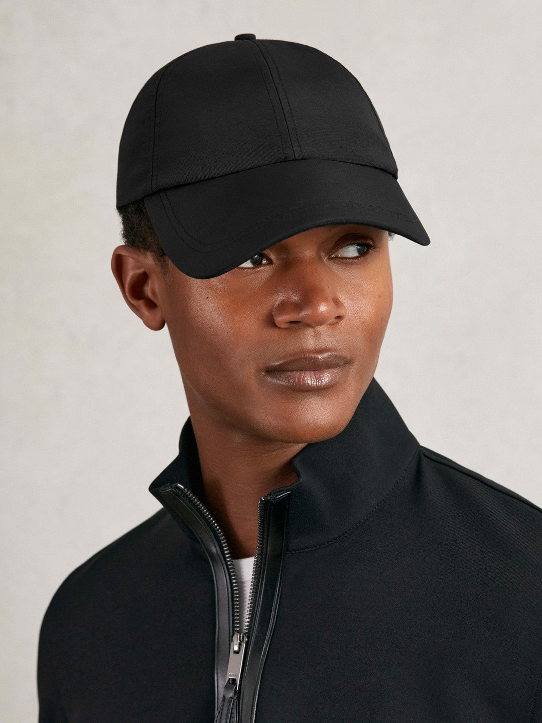 Embroidered-Logo Tech Baseball Cap in Black Men | Reiss