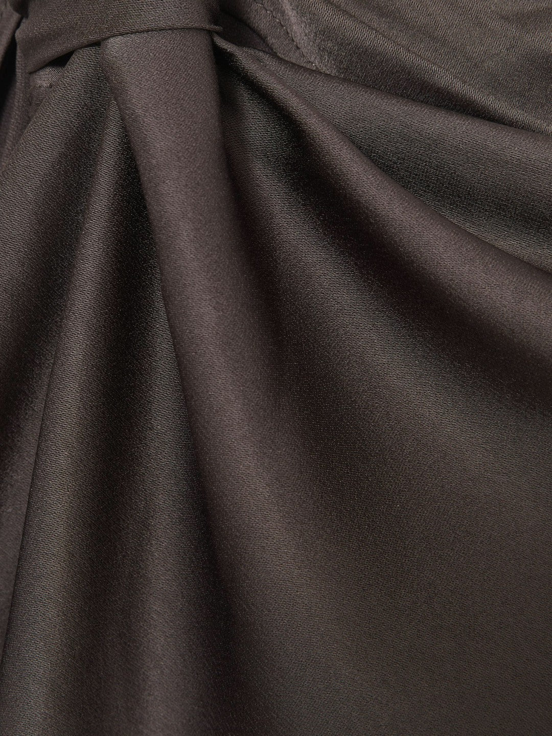 Satin Asymmetric Draped Midi Dress in Mauve Women | Reiss