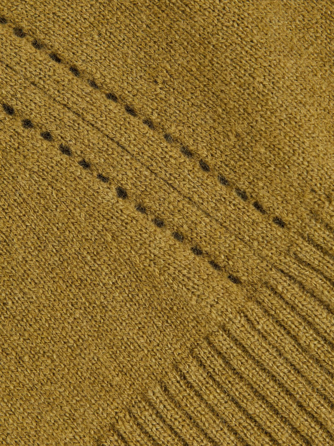 13-14 yrs Wool-Blend Open-Stitch Jumper with Cashmere in Khaki Green Children & Baby | Reiss