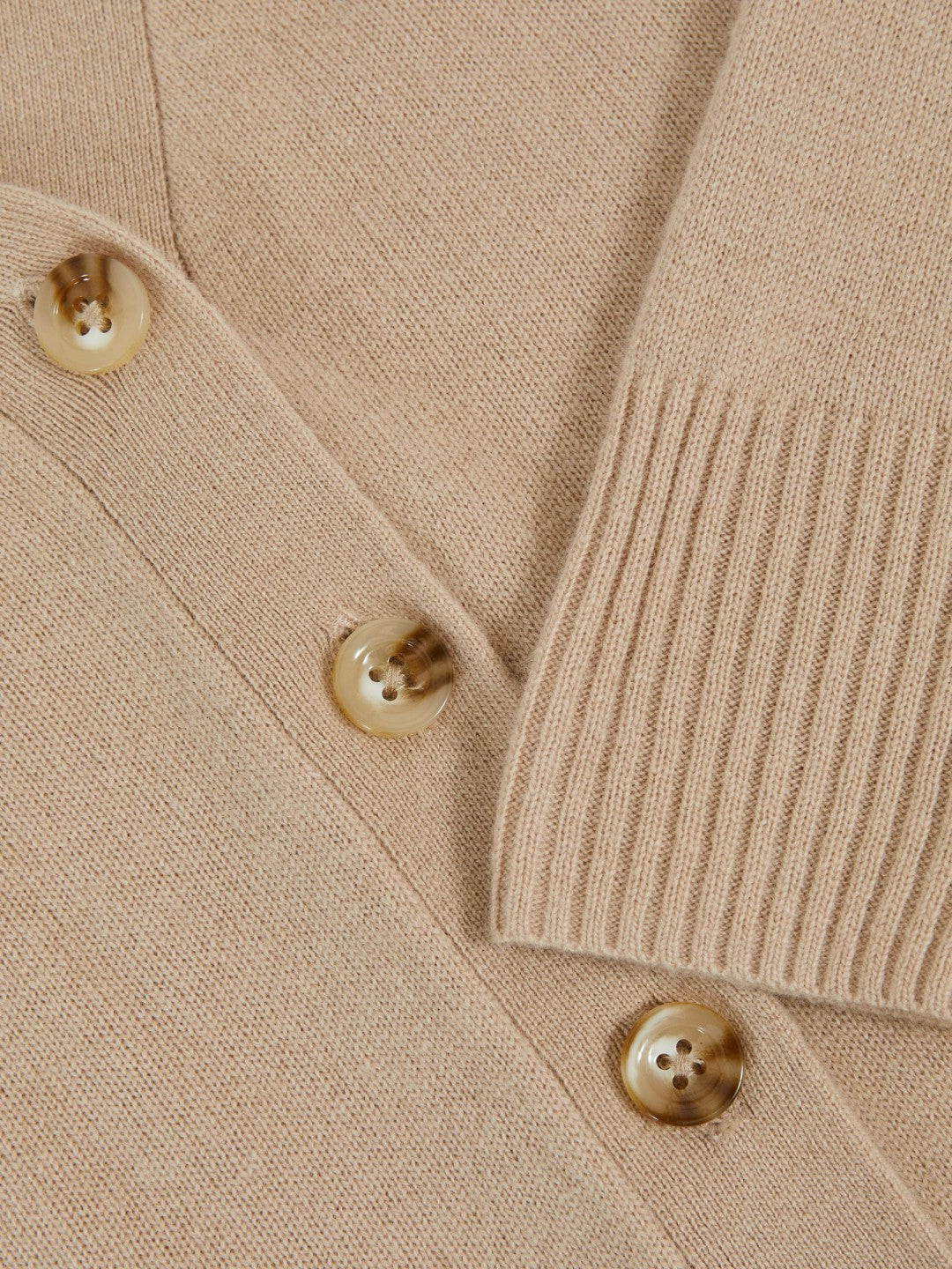 9-13 yrs Wool-Blend Fitted Cardigan With Cashmere in Neutral Children & Baby | Reiss