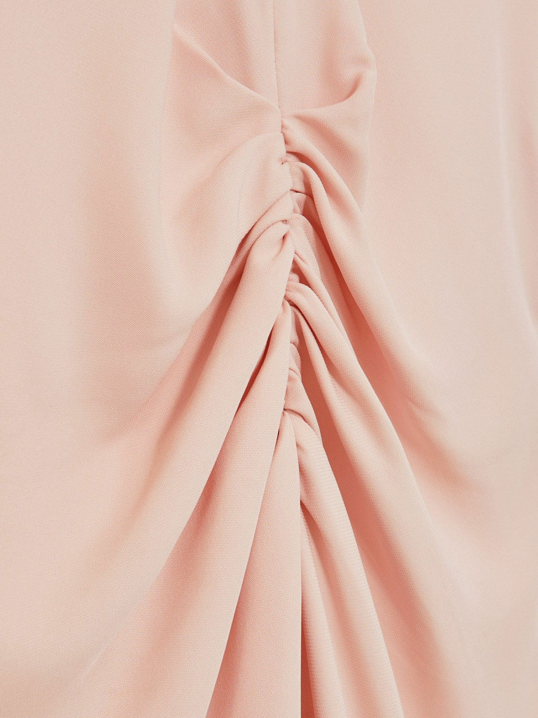 Ruched-Front Midi Dress in Pale Pink Women | Reiss