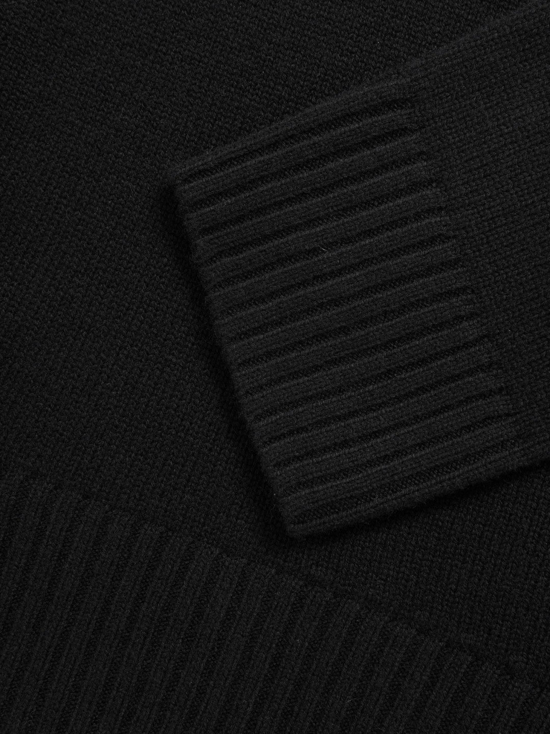 Wool-Cashmere Crew-Neck Jumper in Black Women | Reiss