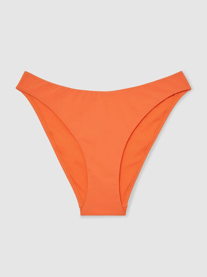 High Cut Bikini Bottoms in Coral Orange Women | Reiss