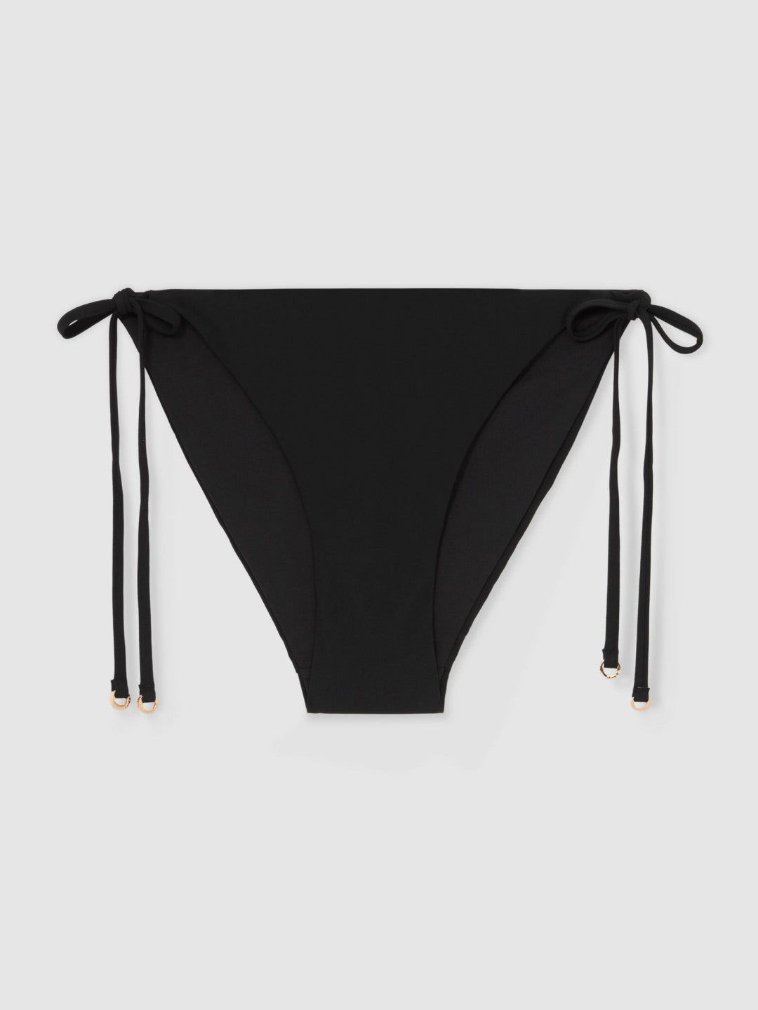 Side Tie Bikini Bottoms in Black Women | Reiss