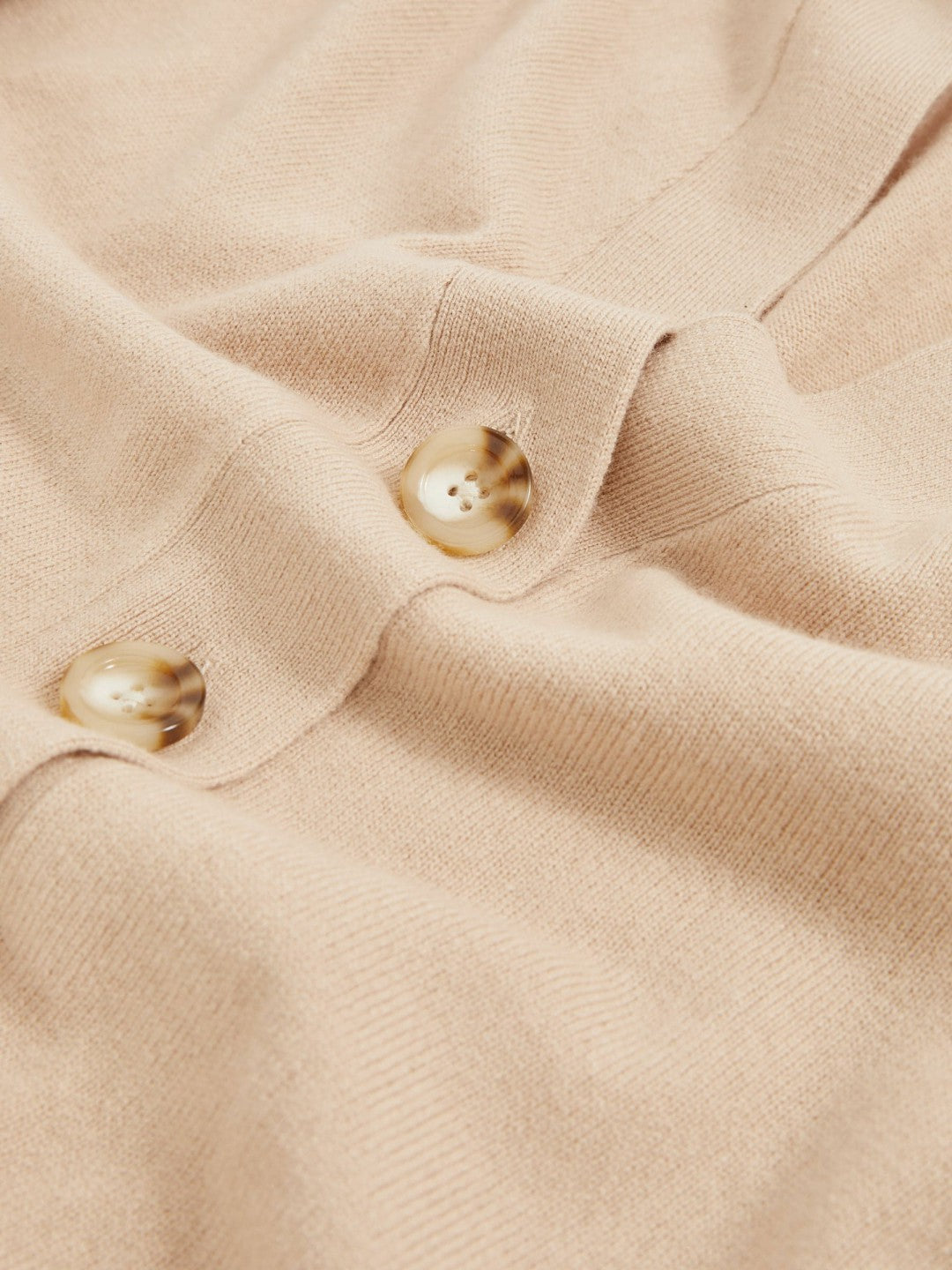 Wool-Blend Fitted Cardigan With Cashmere in Neutral Women | Reiss