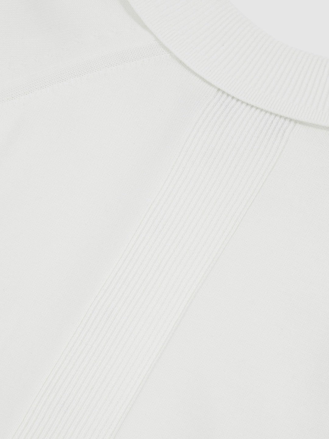 Cotton Concealed Placket Polo Shirt in White Men | Reiss