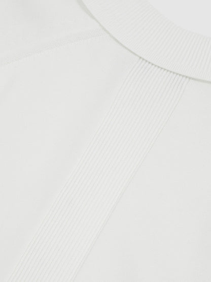 Cotton Concealed Placket Polo Shirt in White Men | Reiss