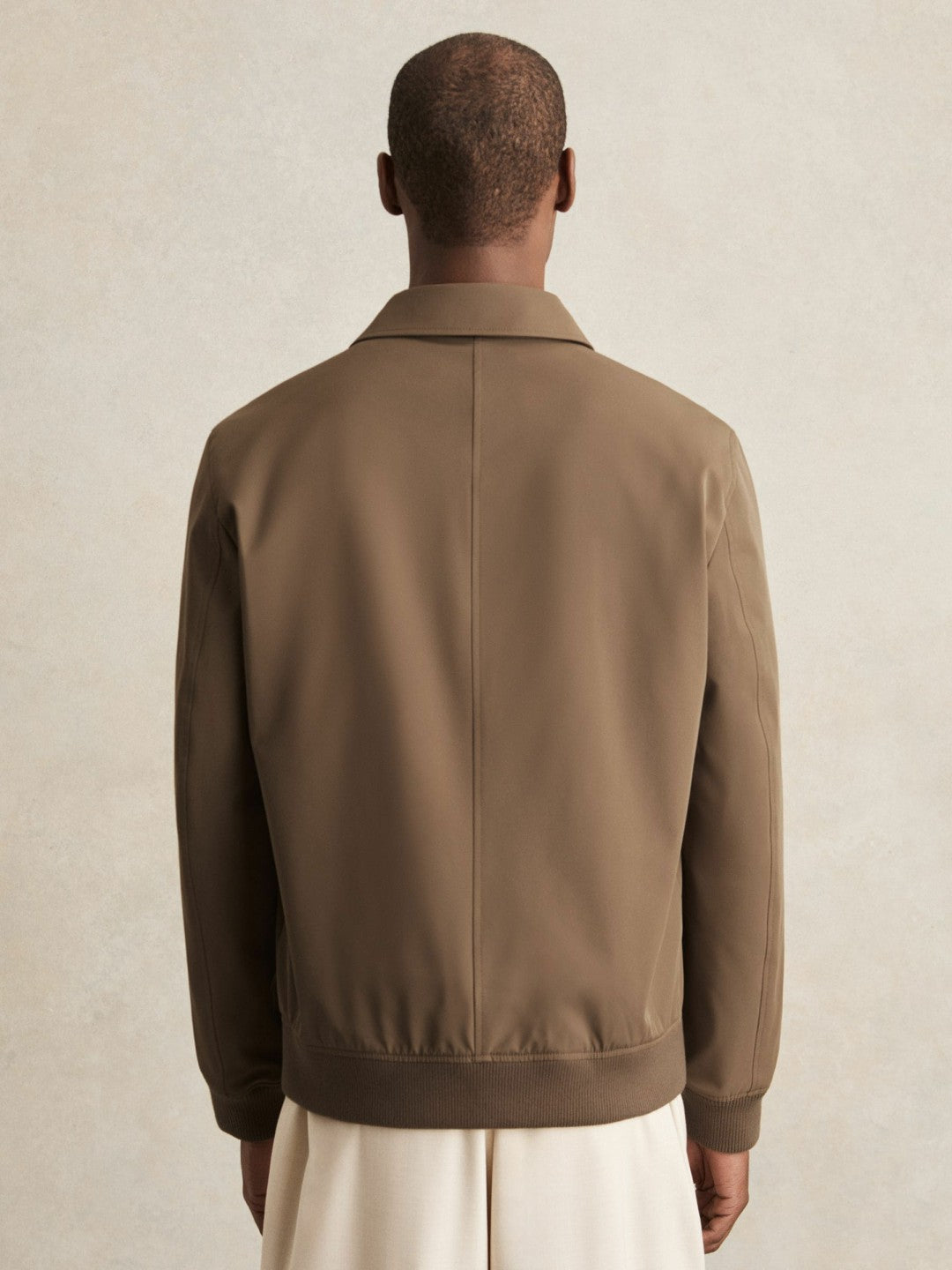 Technical Button Through Jacket in Chestnut Brown Men | Reiss