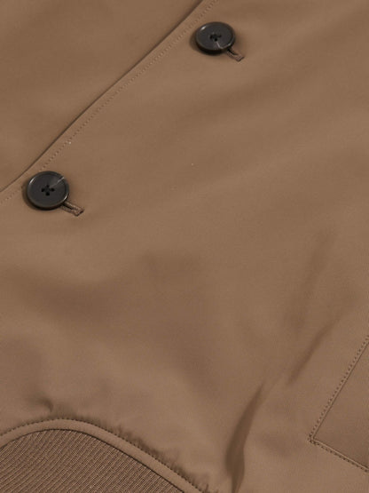 Technical Button Through Jacket in Chestnut Brown Men | Reiss