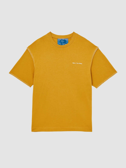 | Tom Daley Graphic-Print T-Shirt in Yellow Men | Reiss