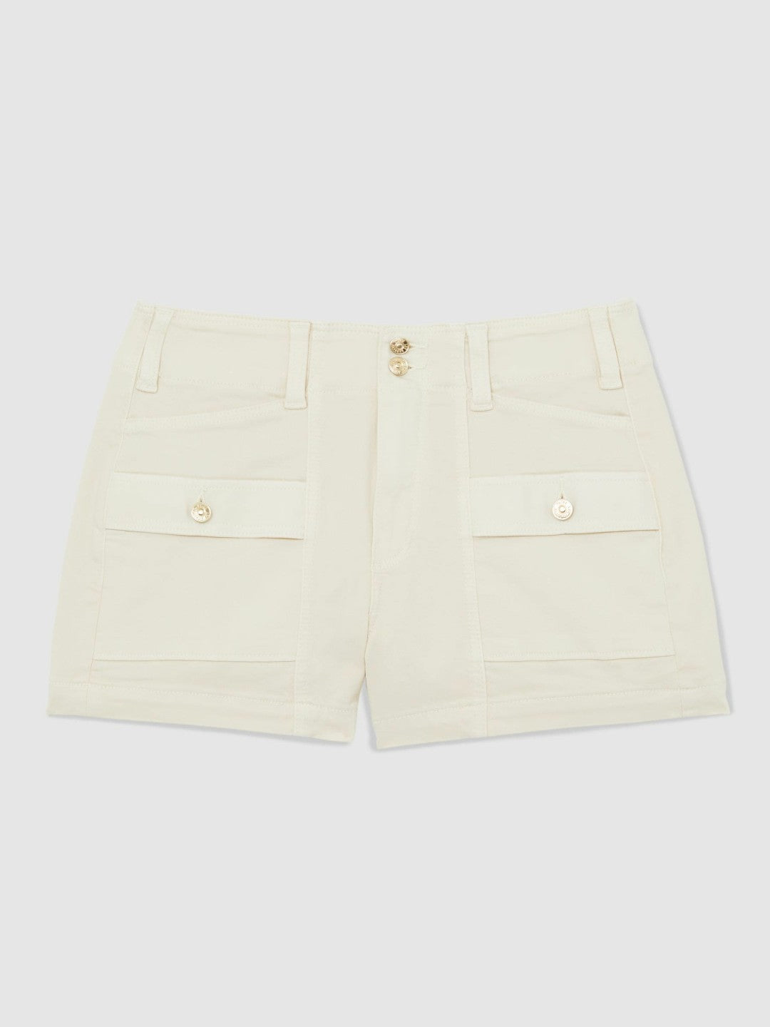Paige Cargo Shorts in Cream Women | Reiss