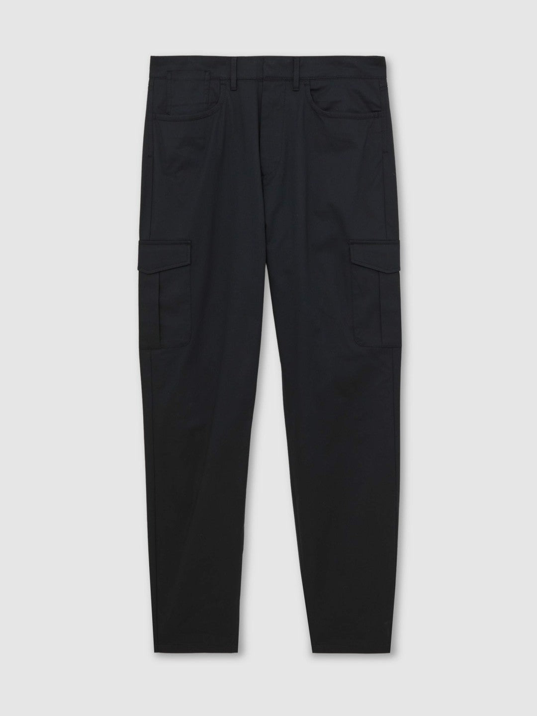 Cotton-Lyocell Cargo Trousers in Navy Men | Reiss