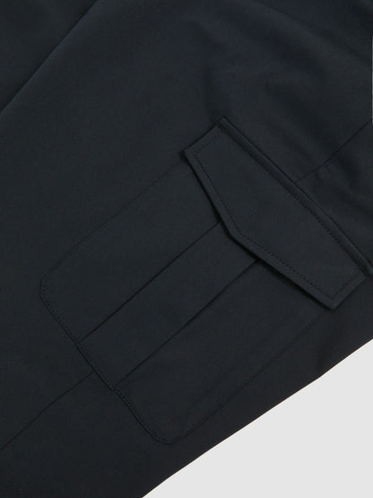 Cotton-Lyocell Cargo Trousers in Navy Men | Reiss