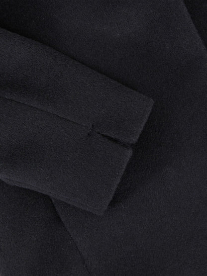 3-9 yrs Wool-Blend Funnel-Neck Coat in Navy Children & Baby | Reiss