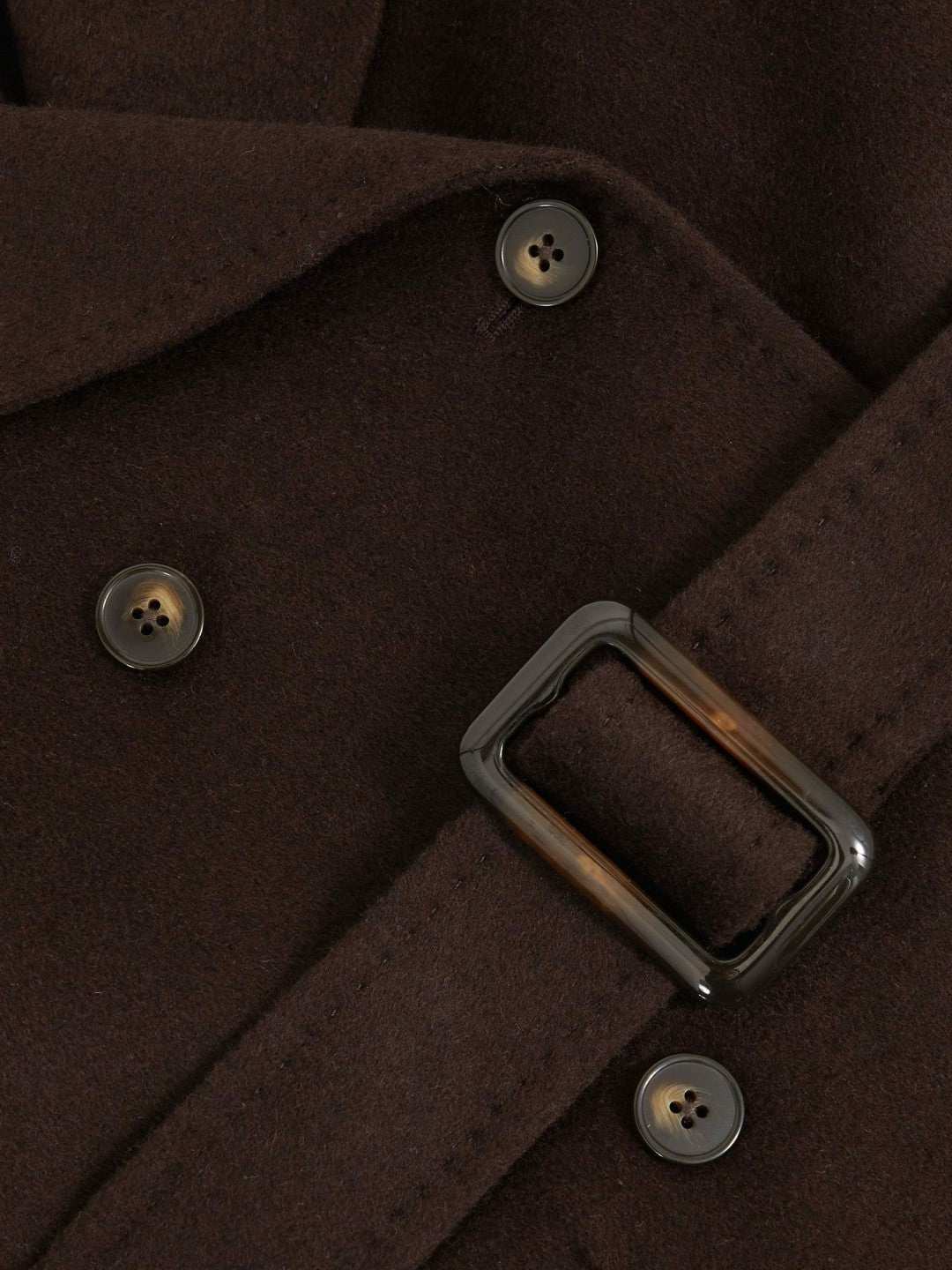 13-14 yrs Double-Breasted Blindseam Wool-Blend Coat in Chocolate Brown Children & Baby | Reiss