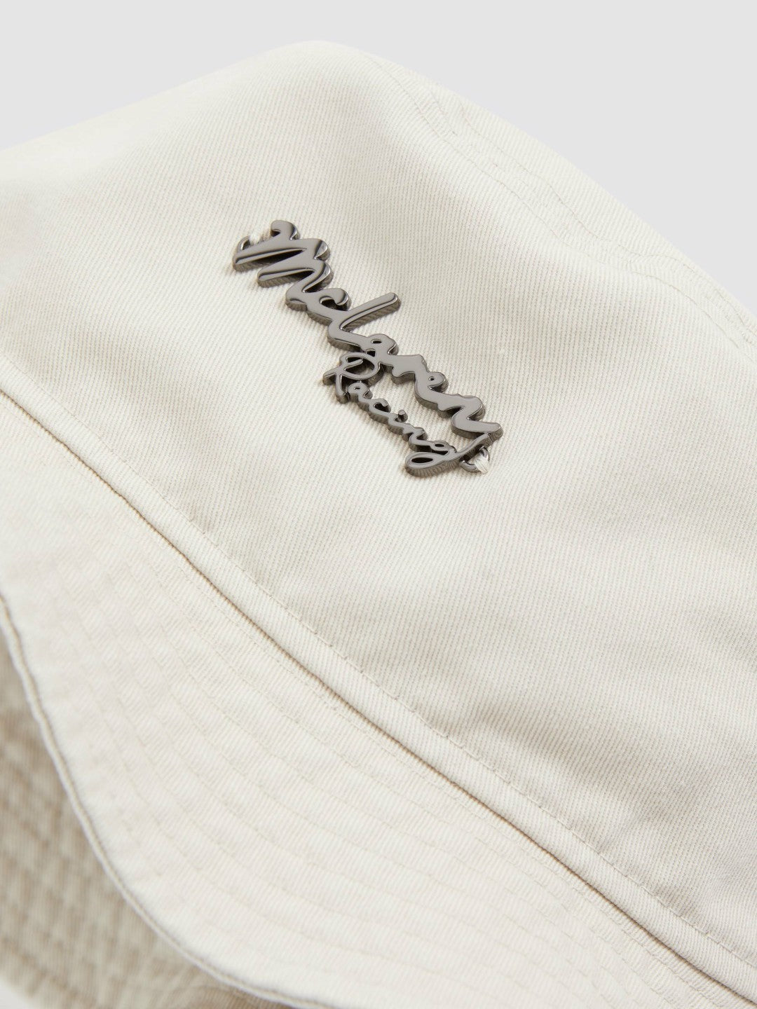 Unisex Fit McLaren Racing Cotton Bucket Hat in Stone Men | Reiss