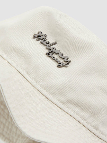 Unisex Fit McLaren Racing Cotton Bucket Hat in Stone Men | Reiss