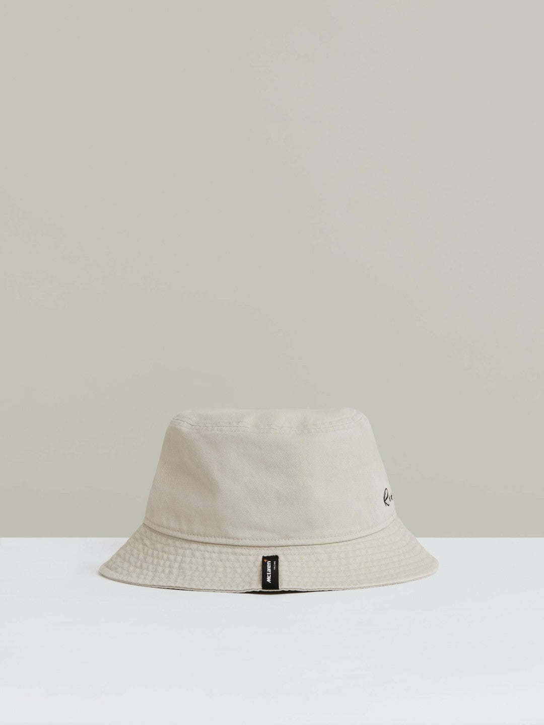 Unisex Fit McLaren Racing Cotton Bucket Hat in Stone Men | Reiss