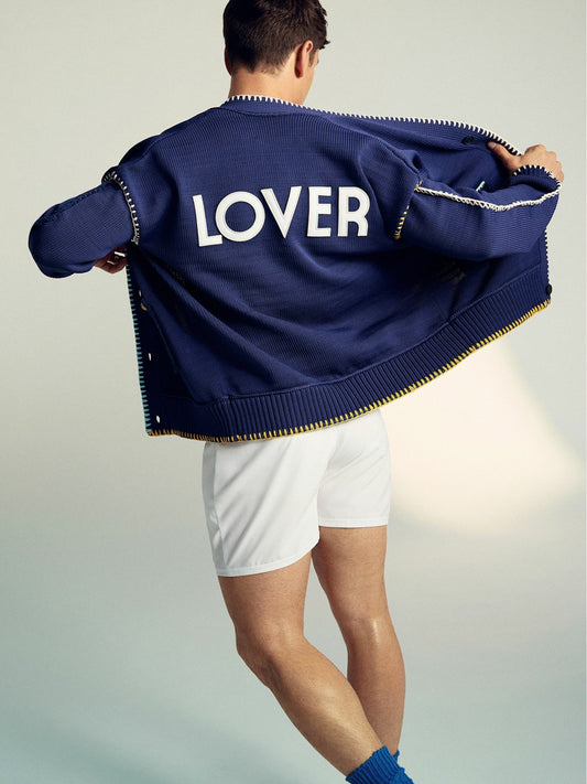 | Tom Daley Lover Knit Cardigan in Navy Blue Men | Reiss