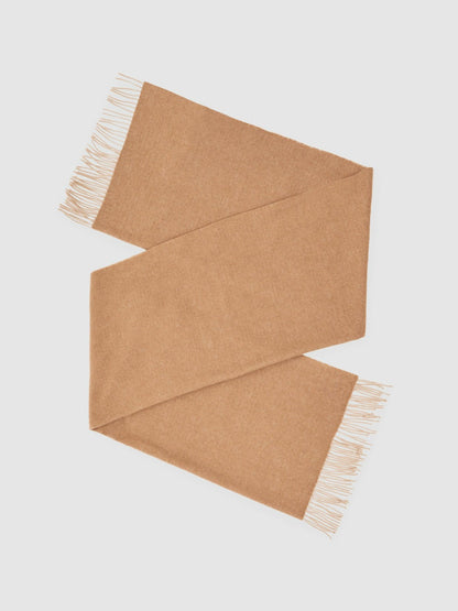 Wool-Cashmere Scarf in Taupe Women | Reiss