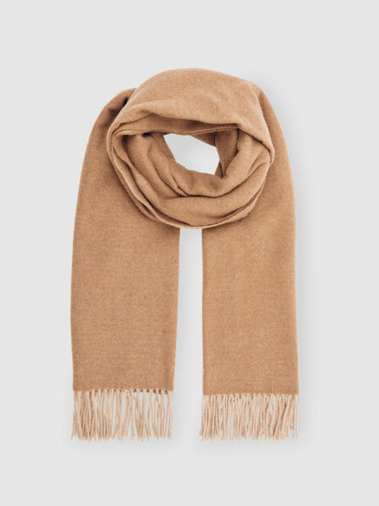 Wool-Cashmere Scarf in Taupe Women | Reiss