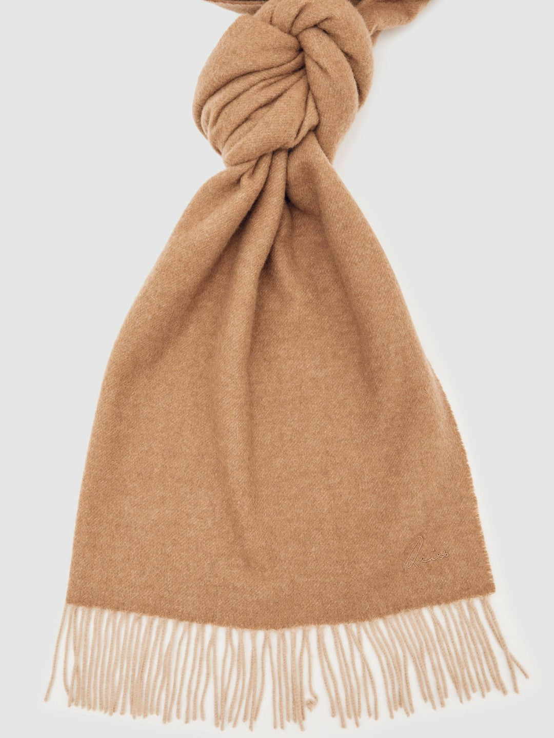 Wool-Cashmere Scarf in Taupe Women | Reiss