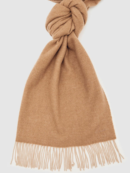 Wool-Cashmere Scarf in Taupe Women | Reiss