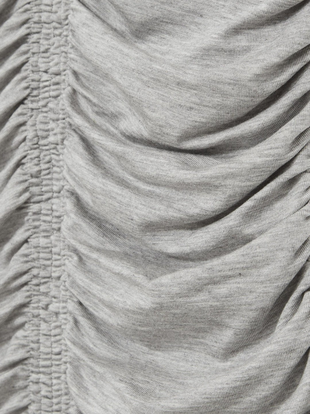 Stretch Lyocell Jersey Ruched Vest in Silver Grey Women | Reiss