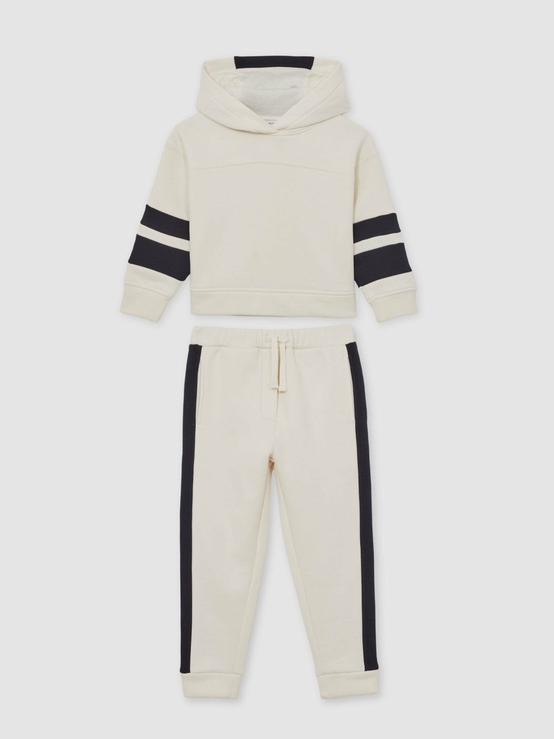 Cotton-Blend Joggers and Hoodie Set in Ecru Children & Baby | Reiss