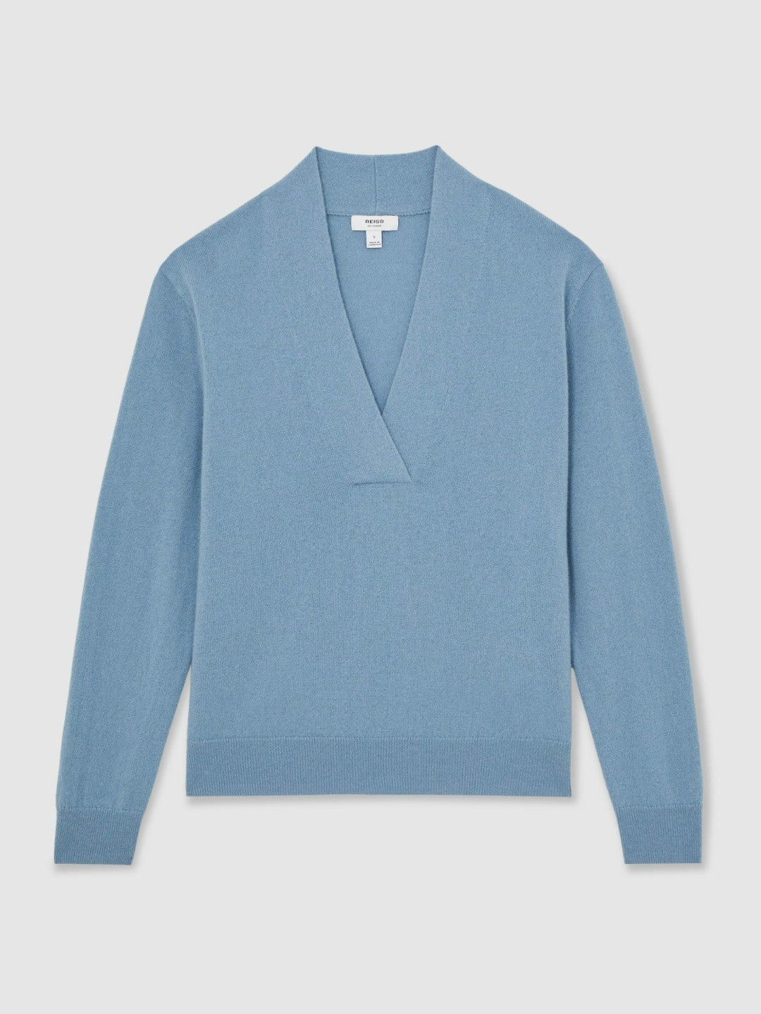 Cashmere V-Neck Jumper in Blue Women | Reiss