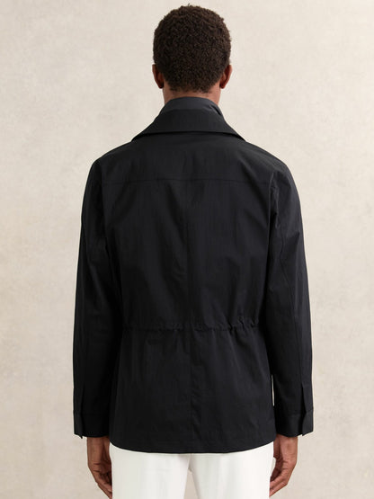 Removable-Gilet Safari Jacket in Navy Men | Reiss