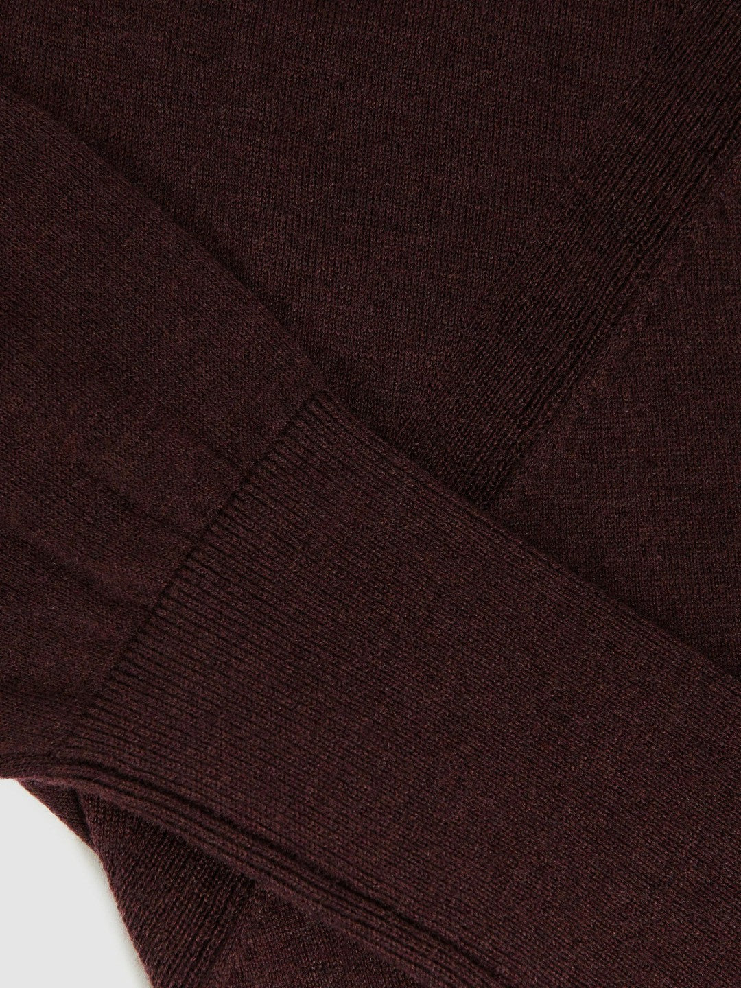 Wool Scarf-Tie Draped Jumper in Burgundy Women | Reiss