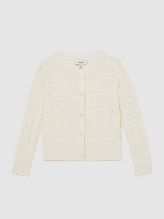 Cardigan in Ivory Children & Baby | Reiss