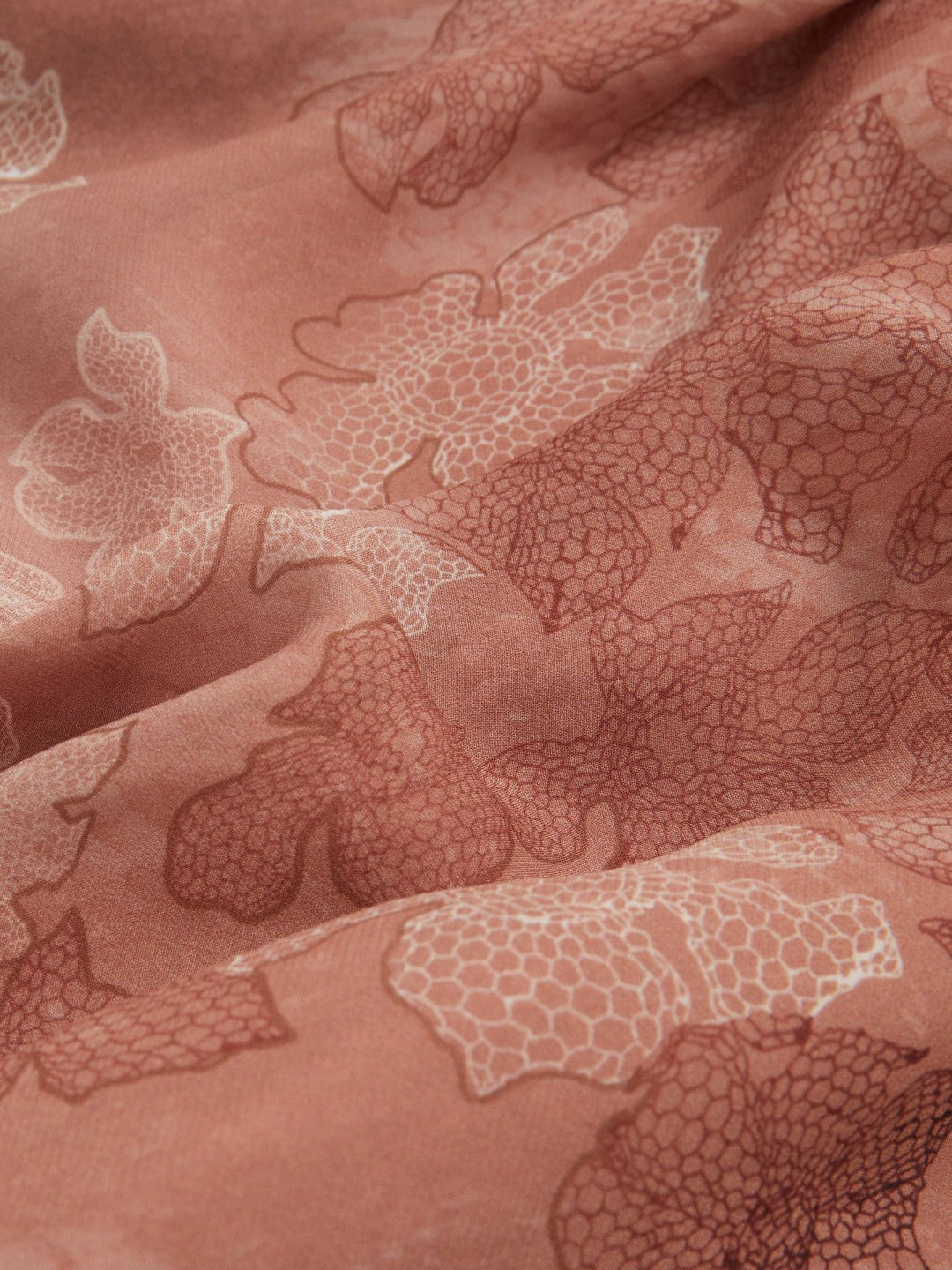 Chiffon Floral Cape Maxi Dress in Pale Pink Women | Reiss