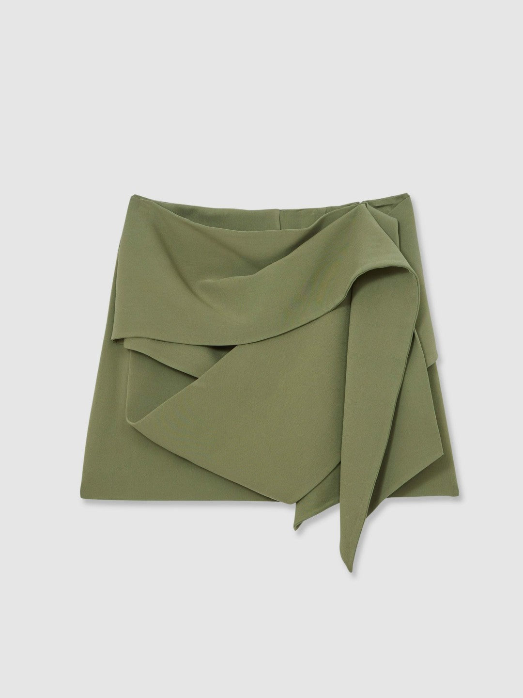 Sculptural Mini Skirt in Green Women | Reiss