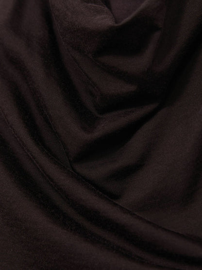 Cotton-Blend Cowl-Neck Sleeveless Top in Plum Purple Women | Reiss