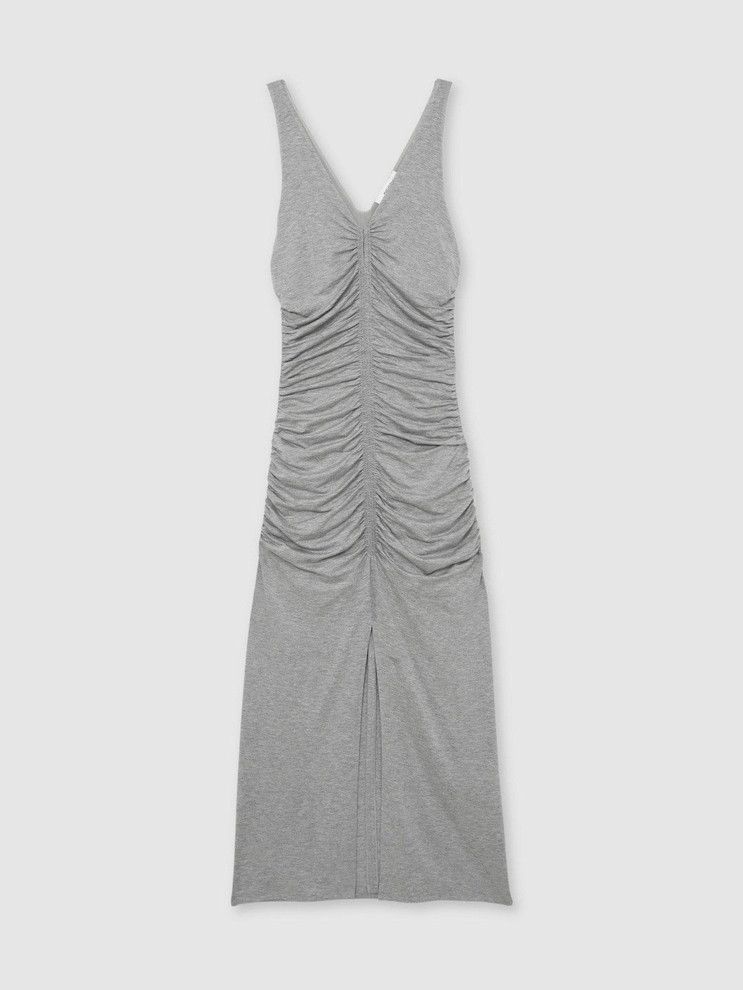 Stretch-Modal Ruched Jersey Dress in Grey Women | Reiss