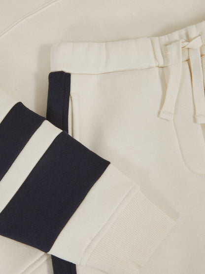 Cotton-Blend Joggers and Hoodie Set in Ecru Children & Baby | Reiss