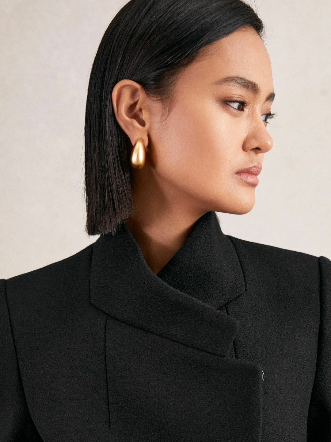 Petite Coat in Black Women | Reiss