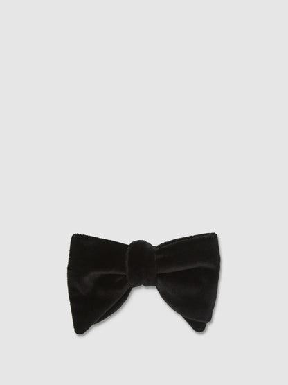 Velvet Bow Tie in Black Men | Reiss