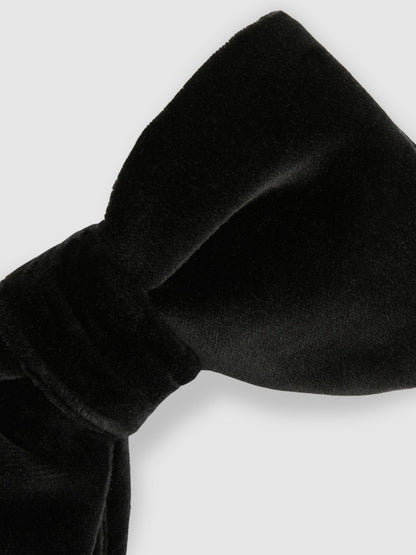 Velvet Bow Tie in Black Men | Reiss