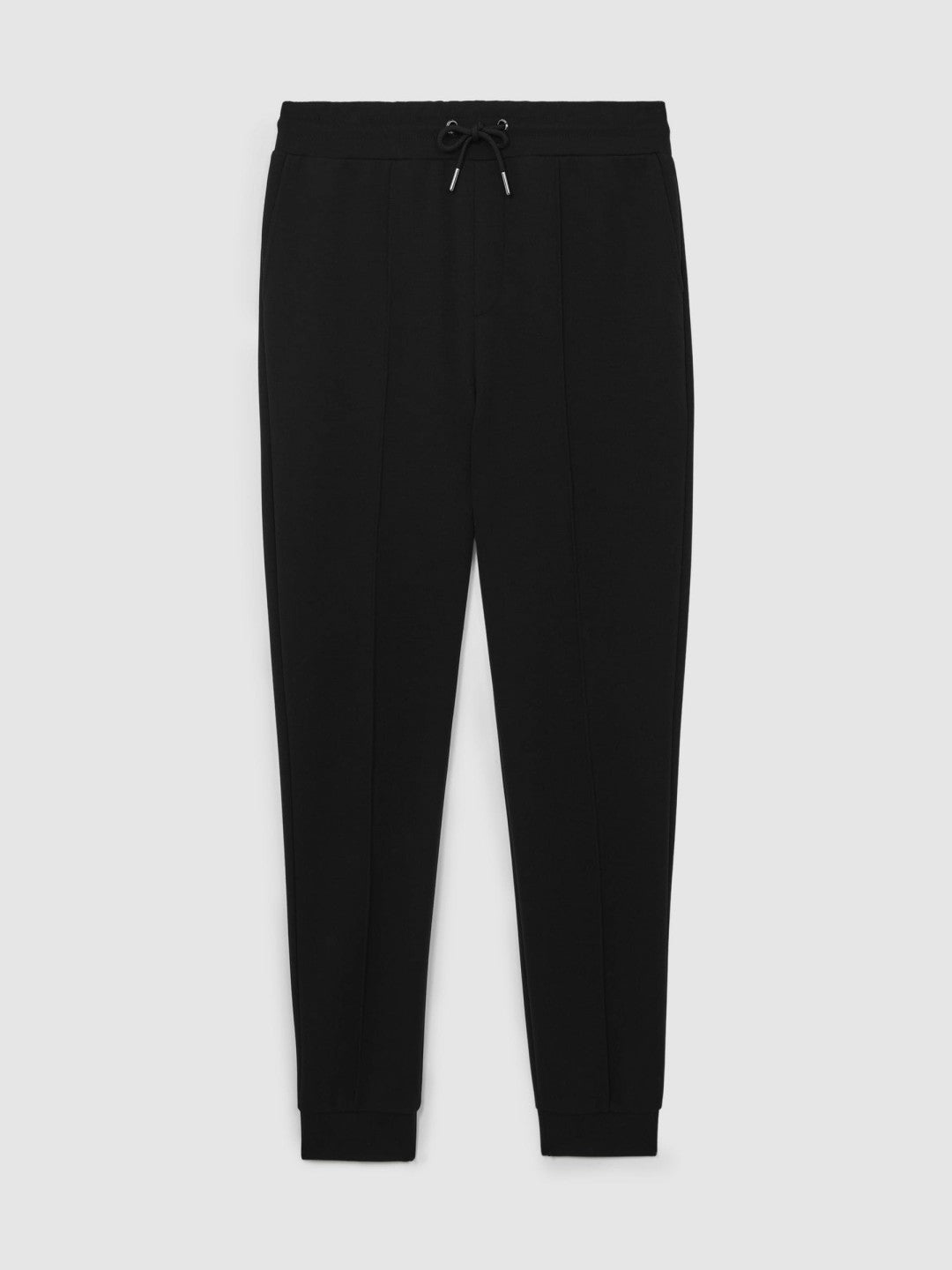 Interlock Drawstring Joggers in Black Men | Reiss